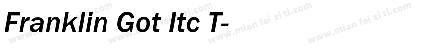 Franklin Got Itc T字体转换